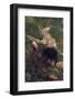 Beautiful Mysterious Woman in Forest-Lisa_A-Framed Photographic Print