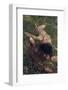 Beautiful Mysterious Woman in Forest-Lisa_A-Framed Photographic Print