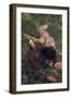 Beautiful Mysterious Woman in Forest-Lisa_A-Framed Photographic Print