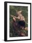 Beautiful Mysterious Woman in Forest-Lisa_A-Framed Photographic Print