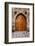 Beautiful Old Wooden Door with Iron Ornaments in a Medieval Castle-ccaetano-Framed Photographic Print