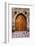 Beautiful Old Wooden Door with Iron Ornaments in a Medieval Castle-ccaetano-Framed Photographic Print