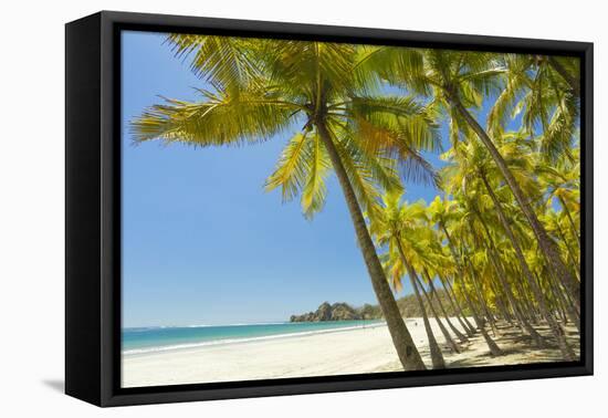 Beautiful Palm Fringed White Sand Playa Carrillo-Rob Francis-Framed Stretched Canvas