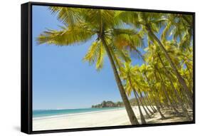 Beautiful Palm Fringed White Sand Playa Carrillo-Rob Francis-Framed Stretched Canvas