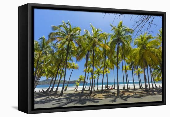 Beautiful Palm Fringed White Sand Playa Carrillo-Rob Francis-Framed Stretched Canvas