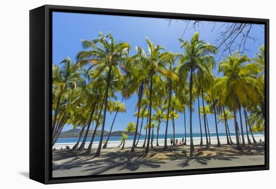 Beautiful Palm Fringed White Sand Playa Carrillo-Rob Francis-Framed Stretched Canvas