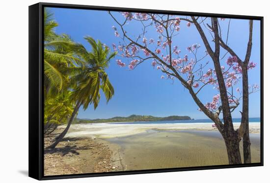 Beautiful Palm Fringed White Sand Playa Carrillo-Rob Francis-Framed Stretched Canvas