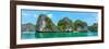 Beautiful Panorama of Halong Bay-photoroman-Framed Photographic Print