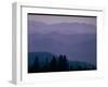 Beautiful Panoramic of Blue Ridge Mountains with a Blue Haze Covering Them-Michael Mauney-Framed Photographic Print