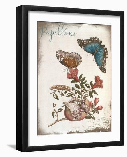 Beautiful Papillons Ornate Exclusive-null-Framed Giclee Print