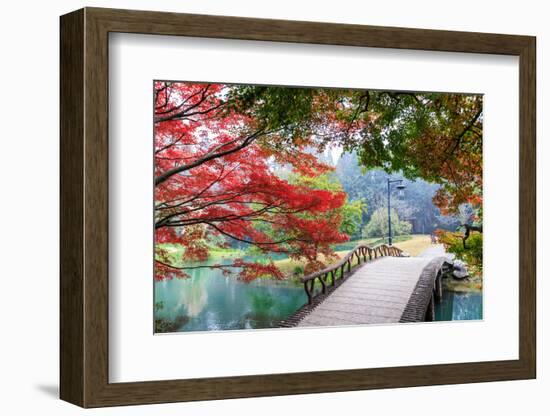 Beautiful Park in Autumn-Zhao jian kang-Framed Photographic Print