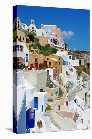 Beautiful Pictorial Santorini-Maugli-l-Stretched Canvas