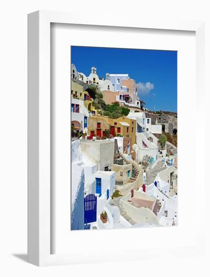 Beautiful Pictorial Santorini-Maugli-l-Framed Photographic Print