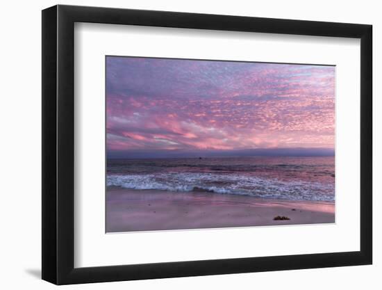 Beautiful Pink Coastal Sunset over the Indian Ocean W Australia-Imagevixen-Framed Photographic Print