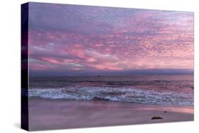 Beautiful Pink Coastal Sunset over the Indian Ocean W Australia-Imagevixen-Stretched Canvas