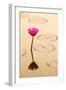 Beautiful Pink Water Lily Closeup-mazzzur-Framed Photographic Print