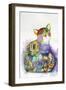 Beautiful Provence Cat-Oxana Zaika-Framed Giclee Print