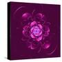 Beautiful Purple Flower on Purple Background-velirina-Stretched Canvas