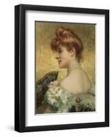 Beautiful Redhead-Eduardo Tofano-Framed Giclee Print