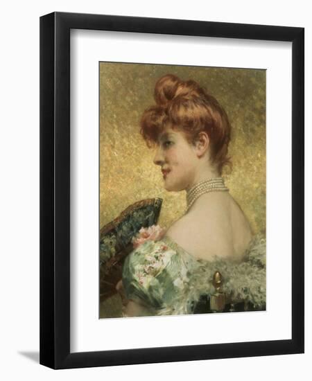 Beautiful Redhead-Eduardo Tofano-Framed Giclee Print