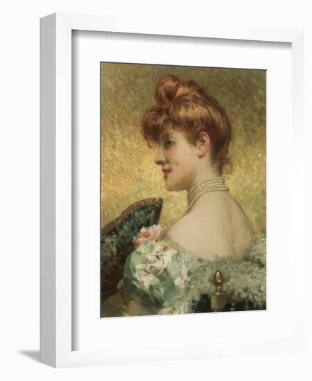 Beautiful Redhead-Eduardo Tofano-Framed Giclee Print