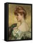 Beautiful Redhead-Eduardo Tofano-Framed Stretched Canvas