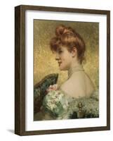 Beautiful Redhead-Eduardo Tofano-Framed Giclee Print