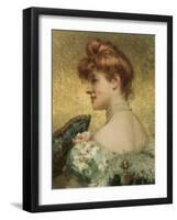 Beautiful Redhead-Eduardo Tofano-Framed Giclee Print