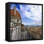 Beautiful Renaissance Cathedral Santa Maria Del Fiore in Florence, Italy-Fyletto-Framed Stretched Canvas