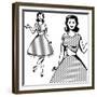 Beautiful Retro Girl in Pop Art Style-incomible-Framed Premium Giclee Print