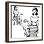 Beautiful Retro Girl in Pop Art Style-incomible-Framed Art Print