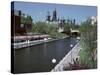Beautiful Rideau Canal in Ottawa, Ontario, Canada-null-Stretched Canvas