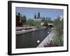 Beautiful Rideau Canal in Ottawa, Ontario, Canada-null-Framed Photographic Print