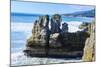 Beautiful Rock Formation, Pancake Rocks, Paparoa National Park-Michael Runkel-Mounted Photographic Print