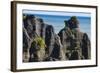 Beautiful Rock Formation, Pancake Rocks, Paparoa National Park-Michael Runkel-Framed Photographic Print