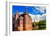 Beautiful Romantic Holland Castle on Water De Haar-Maugli-l-Framed Photographic Print