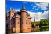 Beautiful Romantic Holland Castle on Water De Haar-Maugli-l-Mounted Photographic Print