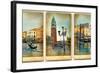 Beautiful Romantic Venice- Retro Cards-Maugli-l-Framed Art Print