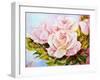 Beautiful Roses, Oil Painting on Canvas-Valenty-Framed Art Print