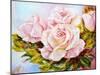 Beautiful Roses, Oil Painting on Canvas-Valenty-Mounted Art Print