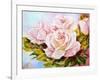 Beautiful Roses, Oil Painting on Canvas-Valenty-Framed Art Print