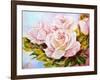 Beautiful Roses, Oil Painting on Canvas-Valenty-Framed Art Print