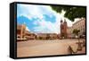 Beautiful Saint Mary's Basilica and Rynek Glowny-SerrNovik-Framed Stretched Canvas