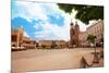 Beautiful Saint Mary's Basilica and Rynek Glowny-SerrNovik-Mounted Photographic Print