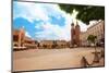 Beautiful Saint Mary's Basilica and Rynek Glowny-SerrNovik-Mounted Photographic Print