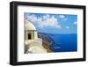 Beautiful Santorini - Caldera View with Small Church-Maugli-l-Framed Photographic Print