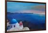 Beautiful Santorini Sunset in Oia Greece-Markus Bleichner-Framed Art Print