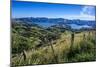 Beautiful Scenery around Akaroa Harbour-Michael-Mounted Photographic Print