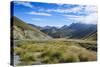 Beautiful Scenery on the Highway around the Lindis Pass, Otago, South Island, New Zealand, Pacific-Michael Runkel-Stretched Canvas