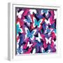 Beautiful Seamless Pattern with Colorful Butterflies-silvionka-Framed Art Print